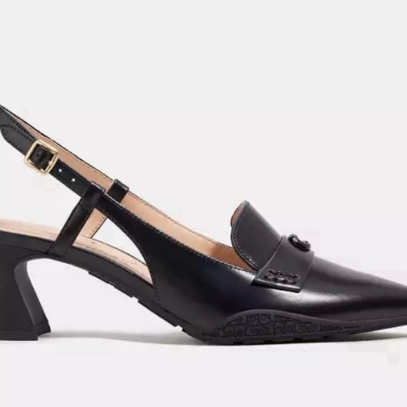 NWT Coach Nikola Leather Slingback Loafer Pumps - Picture 7 of 15